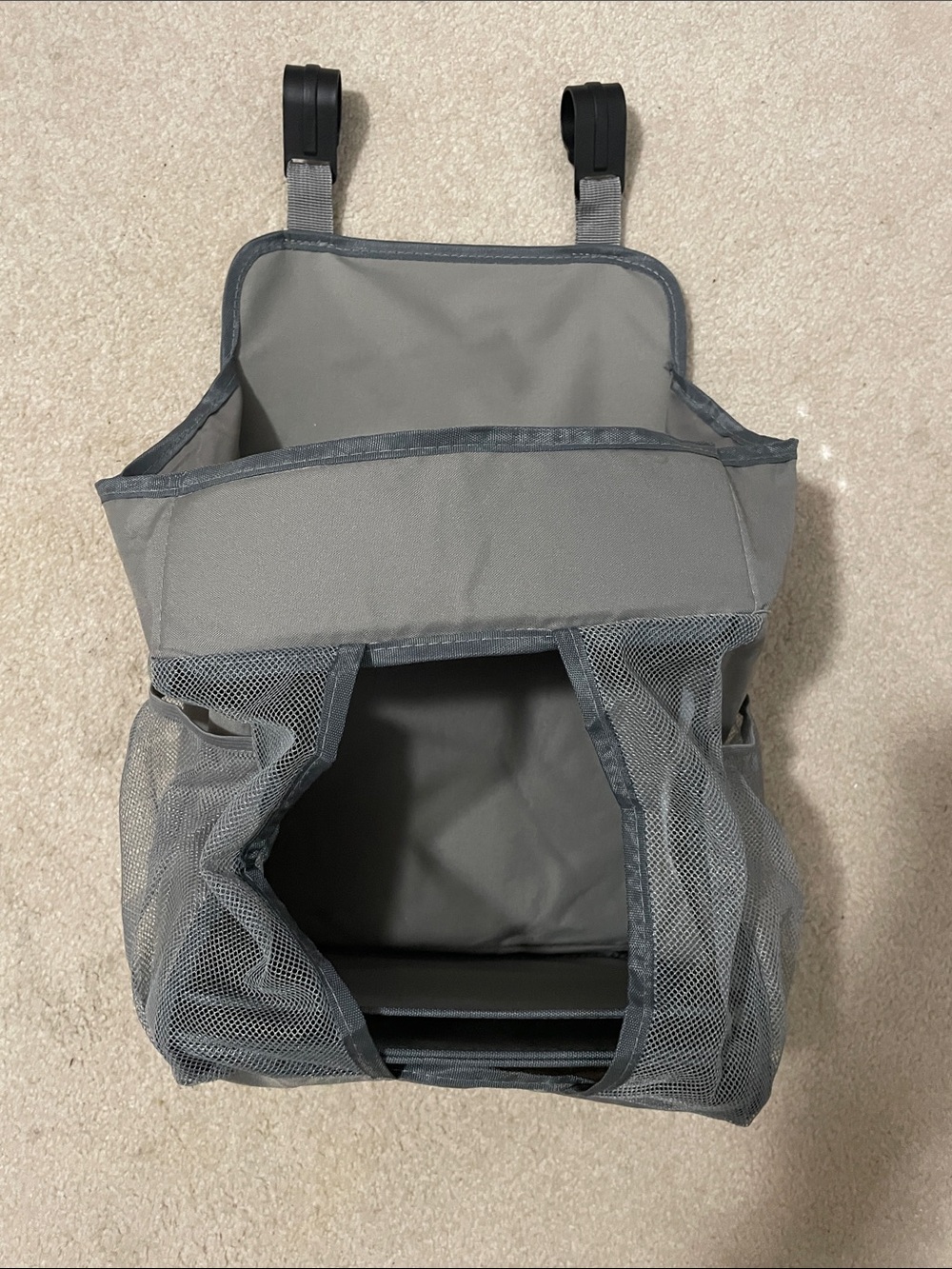 Gray Hanging play yard, baby diaper, Car Organizer